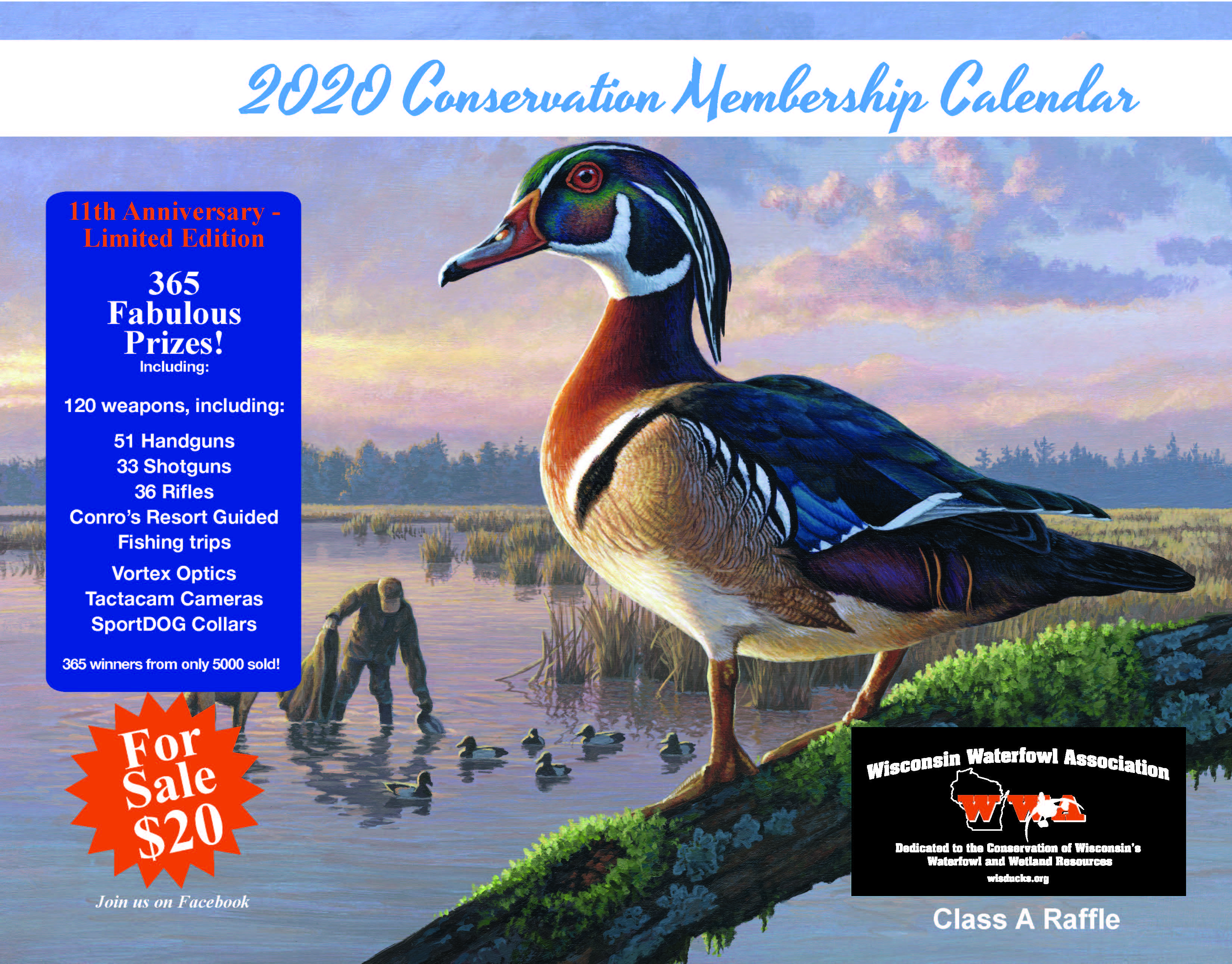 2022 Wisconsin Ducks Unlimited Calendar Raffle Winners
