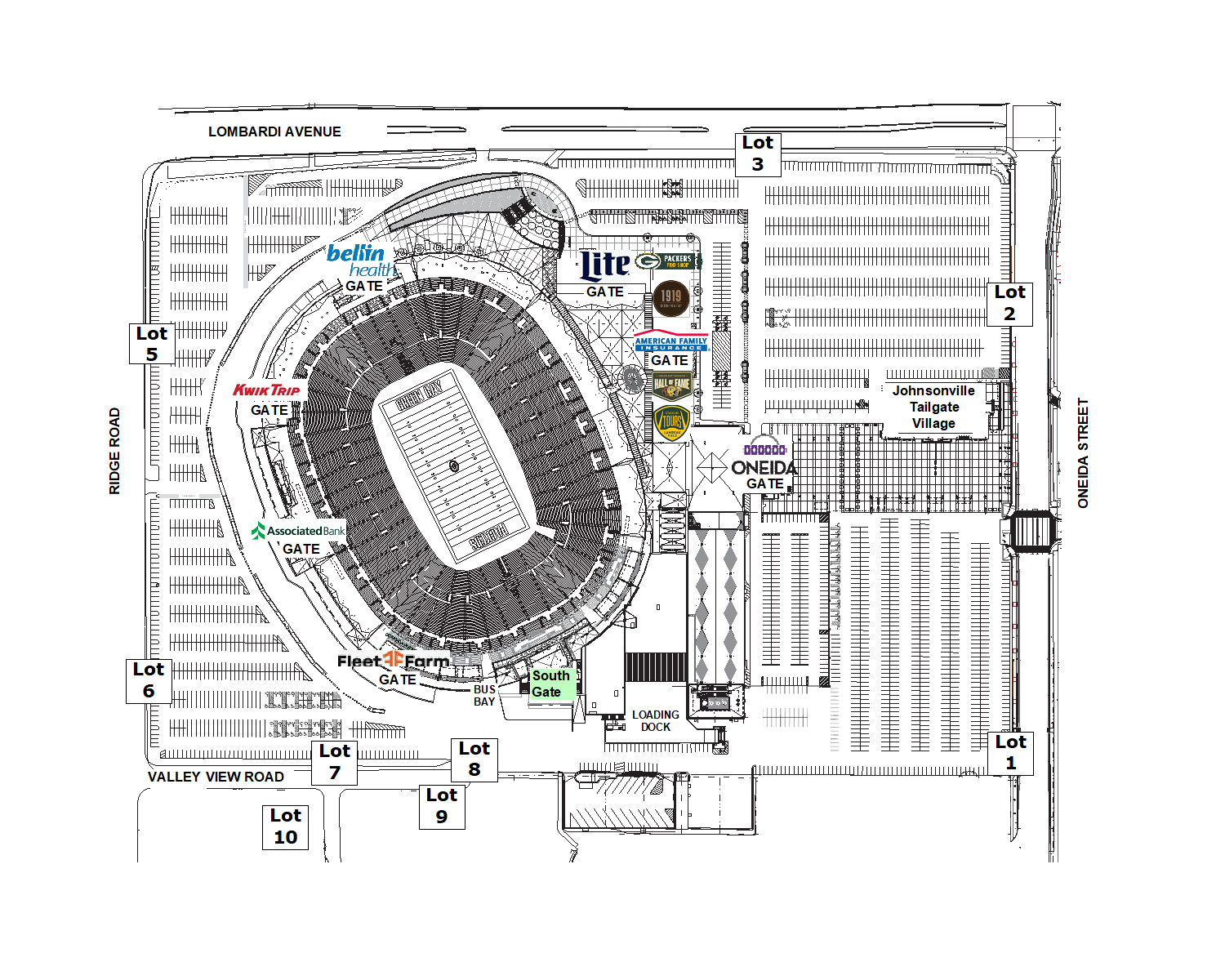 Lambeau Field Gates Map Upcoming Events – Wisconsin Waterfowl Association
