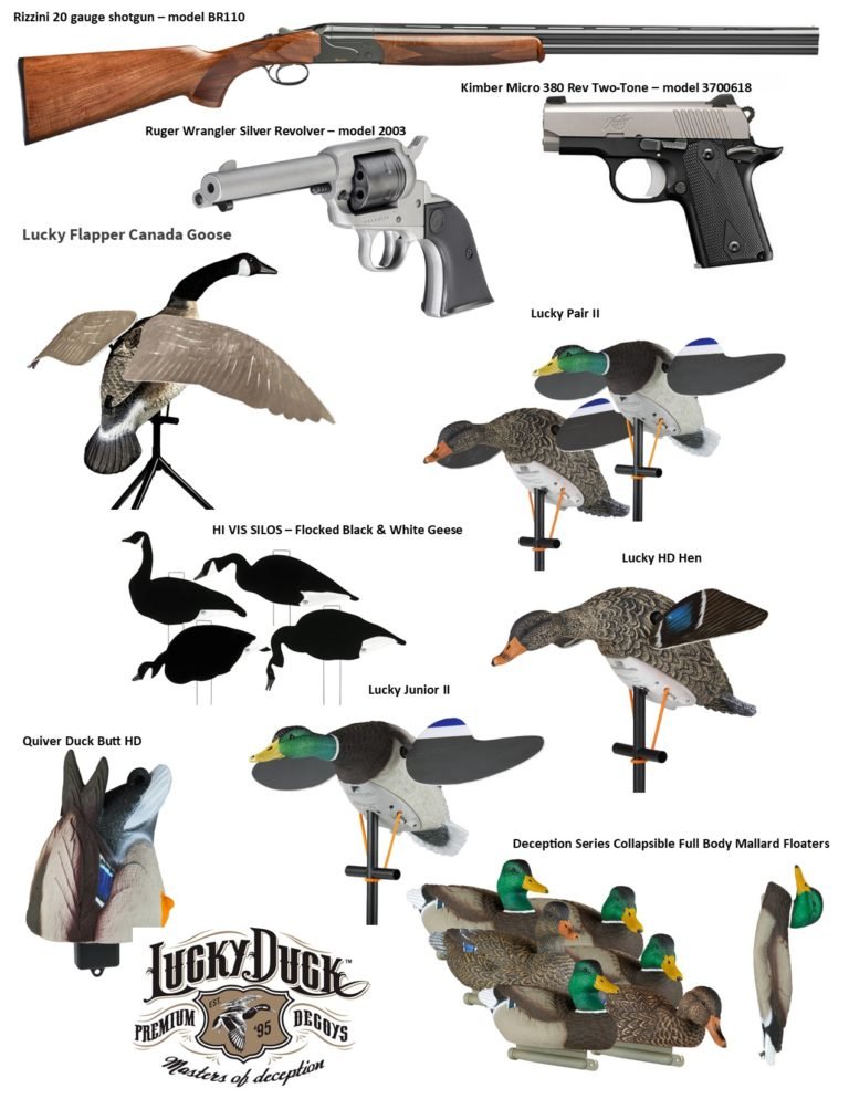 Lucky Duck June Prizes w descriptions Wisconsin Waterfowl Association