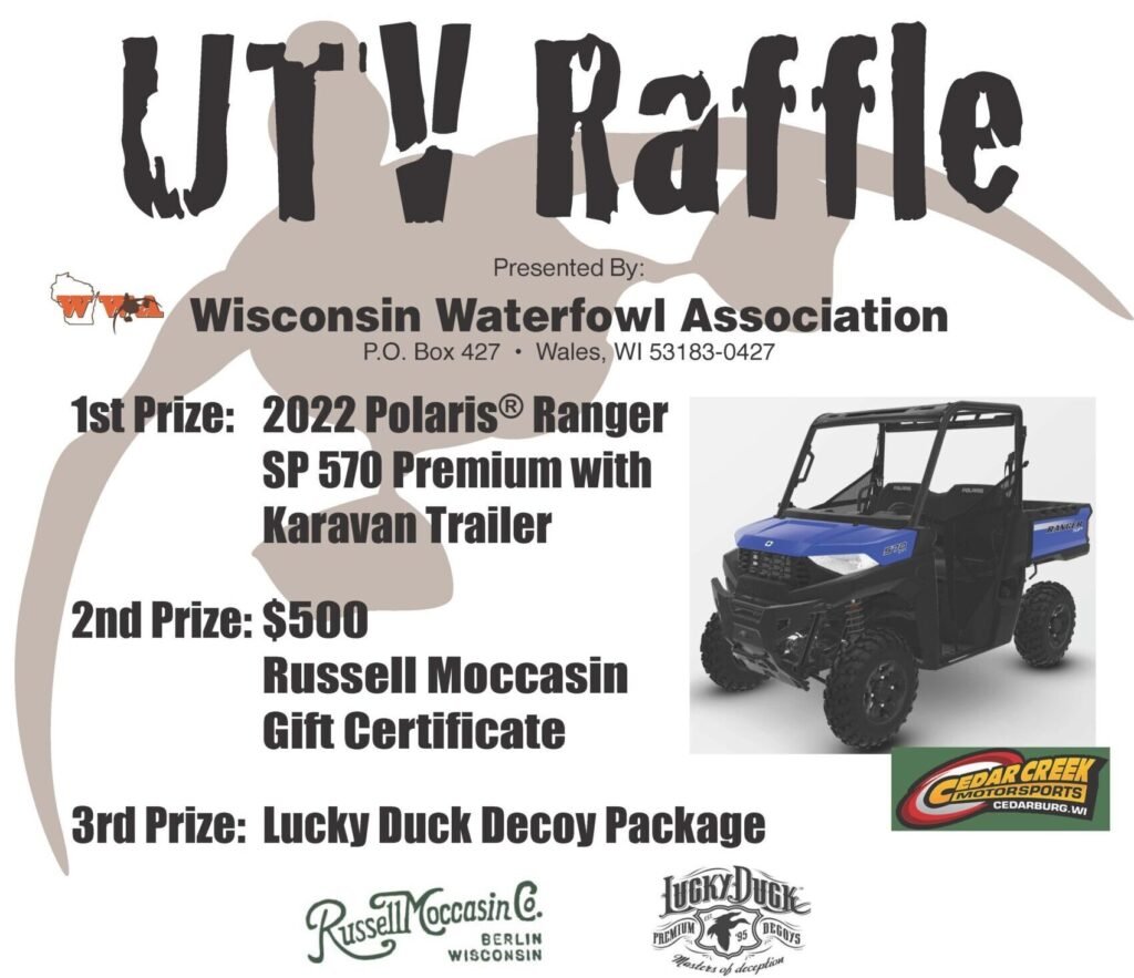 UTV Raffle Drawn Wisconsin Waterfowl Association